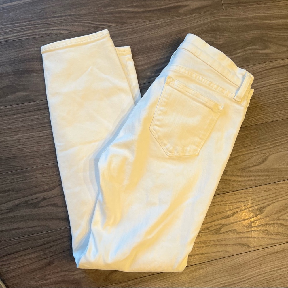 EUC J. Crew White Reid Cropped sz 27 - Picture 2 of 3